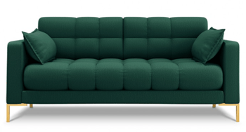2-Sitzer Designsofa "Mamaia Strukturstoff“ Grün