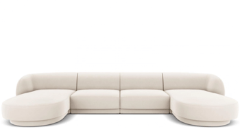 Design Panorama U-Sofa „Miley“ - Soft Beige