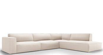 6-seater design corner sofa "Gaby" velvet right