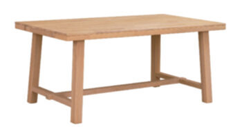 Solid wood table "Brooklyn II" natural oak 170-270 x 95 cm