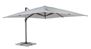 Parapluie "Ines 360° Grad" 400 x 400 cm - Anthracite/Gris clair