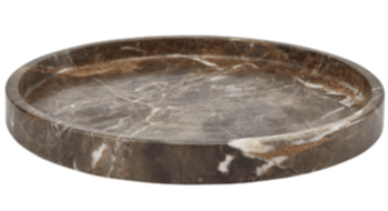 Rundes Bad-Tablett „Hammam“ aus Marmor Ø 30 cm