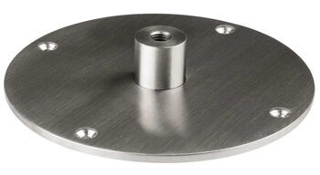Polished stainless steel ceiling attachment