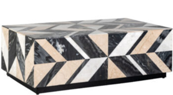 Handmade design coffee table "Rostelli" marble, 120 x 70 cm