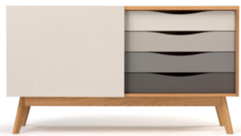 Sideboard Avon Grey 128 x 71 cm