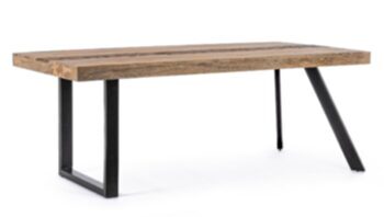 Rectangular solid wood dining table "Manchester" 200 x 100 cm