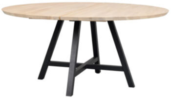 Grosser, runder Massivholz Tisch „Carradale“ Ø 150 cm - Eiche gebleicht