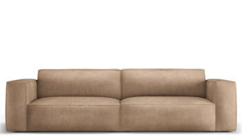 3-seater real leather design sofa "Gaby"