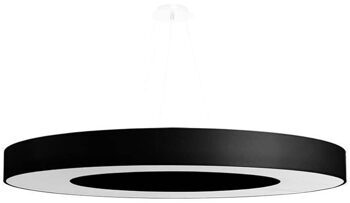Modern chandelier "Saturno Slim XC" - Black