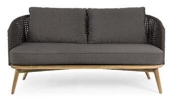 2.5 seater design sofa Ninfa - anthracite