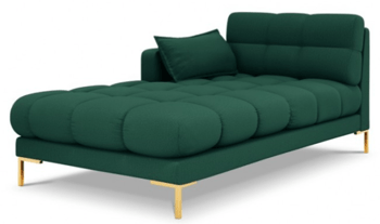 Design chaise longue "Mamaia textured fabric" Green