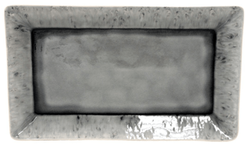 Grosse Servierplatte „Madeira“ 40.4 x 24 cm - Grau