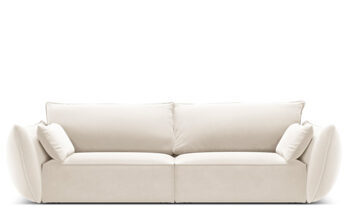 3 seater design sofa "Vanda" - velvet cover
