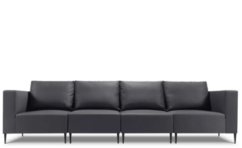 4 seater outdoor sofa "Fiji" - dark gray