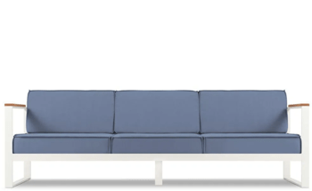 Outdoor 3 seater sofa "Tahiti" - light blue