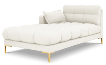 Design chaise longue "Mamaia textured fabric" Soft Beige