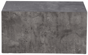 Design Couchtisch „York low“ 80 x 60 cm - Marmorlook Grau