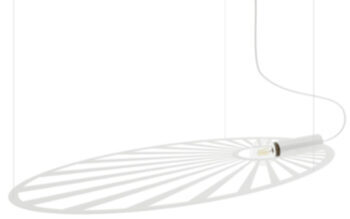 Stylish chandelier "Lehdet" - White