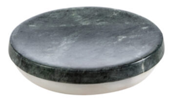 Soap dish Verde Bombay marble Ø 11 cm