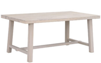 Solid wood table "Brooklyn II" bleached oak 170-270 x 95 cm