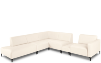 High quality modular outdoor sofa "Kos" 248 x 203 cm / Light Beige
