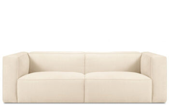 3 seater designer sofa "Muse" - with corduroy cover