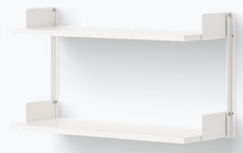 Wall shelf "New Works 450" - 835 x 46 cm, White / White