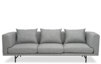 Mossi 3 seater designer sofa 230 cm - Grey