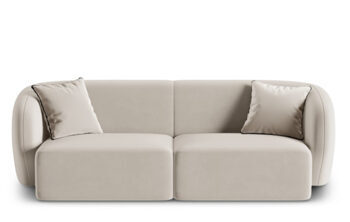 2 seater design sofa Chiara velvet