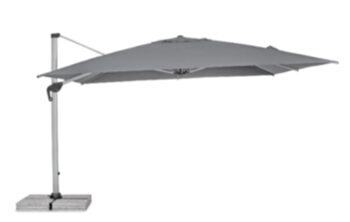 Traffic light umbrella "Ines 360° degrees" 400 x 400 cm - silver/dark gray
