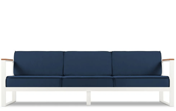 Outdoor 3 seater sofa "Tahiti" - dark blue