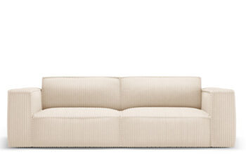 2-seater design sofa "Gaby" corduroy cover