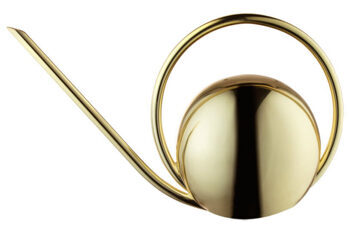 Design-Giesskanne Globe aus Edelstahl 37.2 x 23.1 cm - Gold