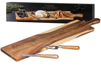 Fromagerie" serving set Serving/cutting board with 2 cheese knives