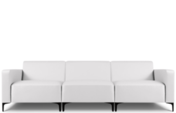 Hochwertiges, modulares 3-Sitzer Outdoor Sofa „Kos“/ Hellgrau