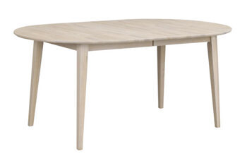 Oval extendable table "Filippa" bleached oak 170-250 x 105 cm
