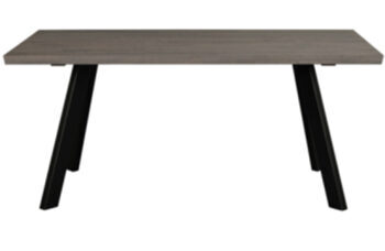 Solid wood table "Fred" Dark brown oak 170 x 95 cm
