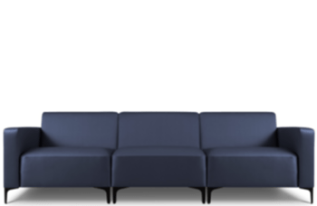 Canapé d'extérieur modulaire 3 places de haute qualité "Kos"/ bleu