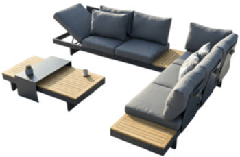 Large flexible outdoor garden lounge "Molise