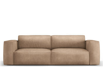 2-seater real leather design sofa "Gaby"
