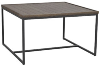 Deerfiled" coffee table 80 x 80 cm, dark brown oak