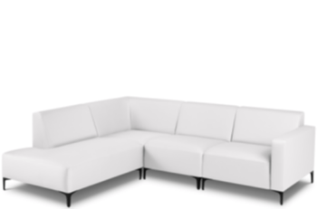 Hochwertiges, modulares Outdoor Sofa „Kos“ 248 x 203 cm / Hellgrau