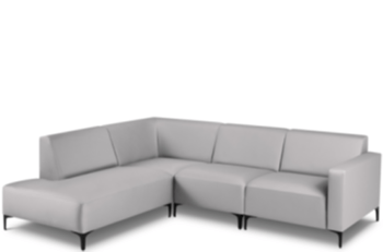 Hochwertiges, modulares Outdoor Sofa „Kos“ 248 x 203 cm / Grau