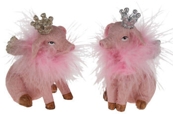 set of 2 Pink Queens "Polly & Holly"