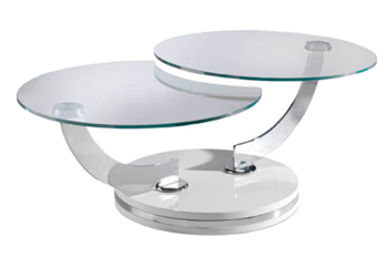 Swivel design coffee table "Pintez" 70-120 x 70 cm