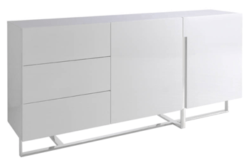 Design sideboard "Jewellery" 180 x 85 cm - White Glossy