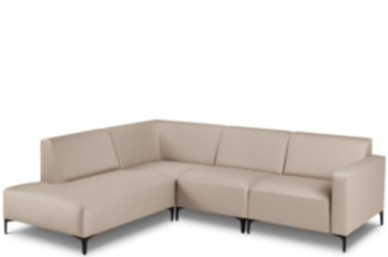 Hochwertiges, modulares Outdoor Sofa „Kos“ 248 x 203 cm / Beige
