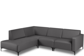 Hochwertiges, modulares Outdoor Sofa „Kos“ 248 x 203 cm / Dunkelgrau