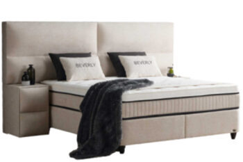 Premium box-spring bed "Beverly" incl. mattress & topper, mattress base: 160 x 200 cm