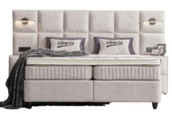 Premium box-spring bed "Liberta" incl. mattress & topper, mattress base: 160 x 200 cm